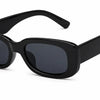 Stylish black rectangular sunglasses with UV protection and polarization for women
