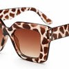 animal print over size ladies sunglasses