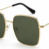 black gold ladies square frame aviators