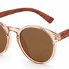 wood frame ladies retro sunglasses