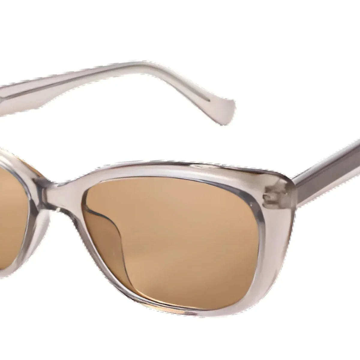 Transparent Champagne Vintage Small Cat Eye sunglasses Emily Retro Cat-Eye Sunglasses | Vintage Charm & UV400 | Fox  main image 3