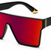red mirror two svge flat top sunglasses