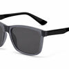 Stylish women's sunglasses with gray frames and dark lenses, perfect for everyday wear.