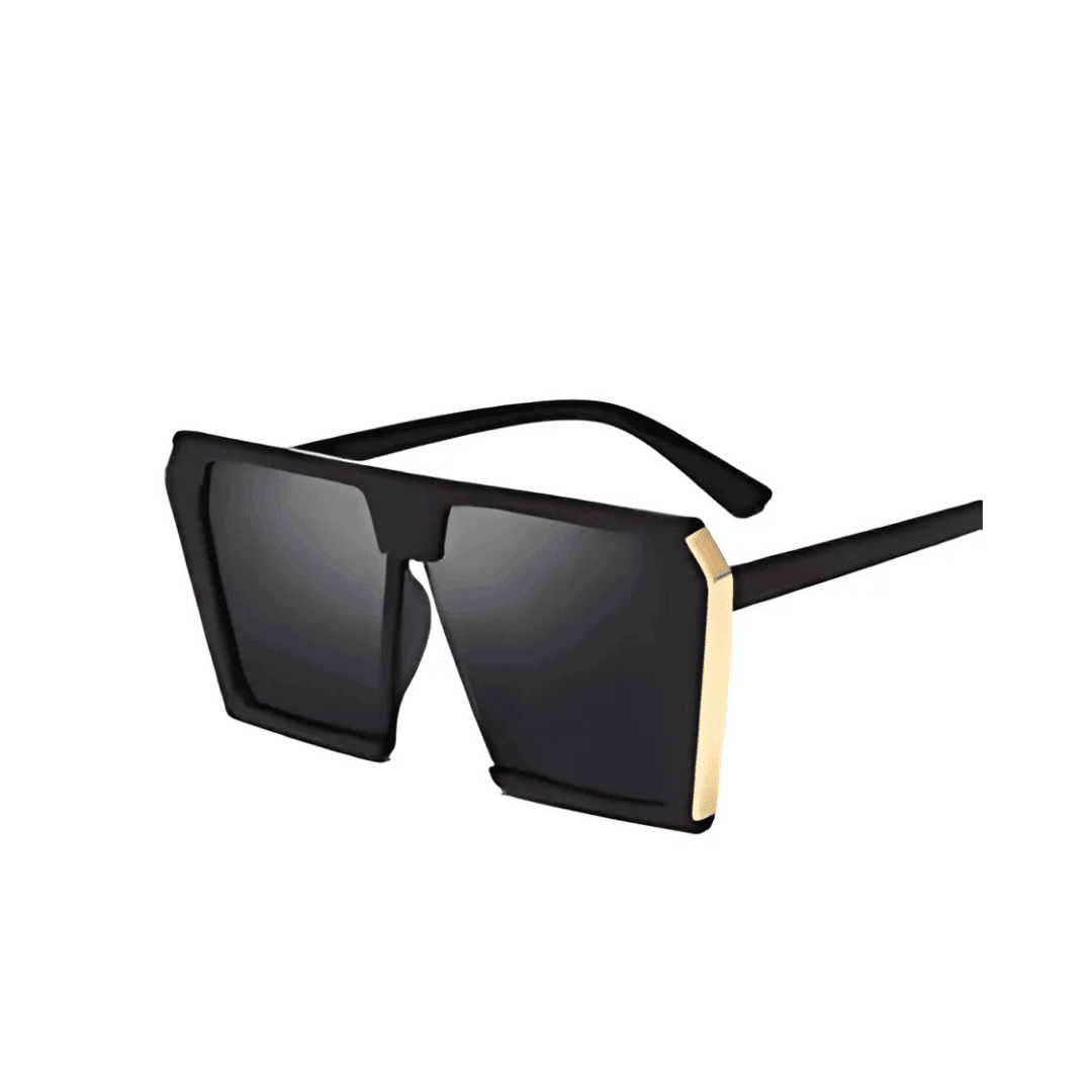 gold trim oversize sunglasses