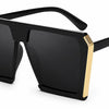 Aleeya oversized square black sunglasses