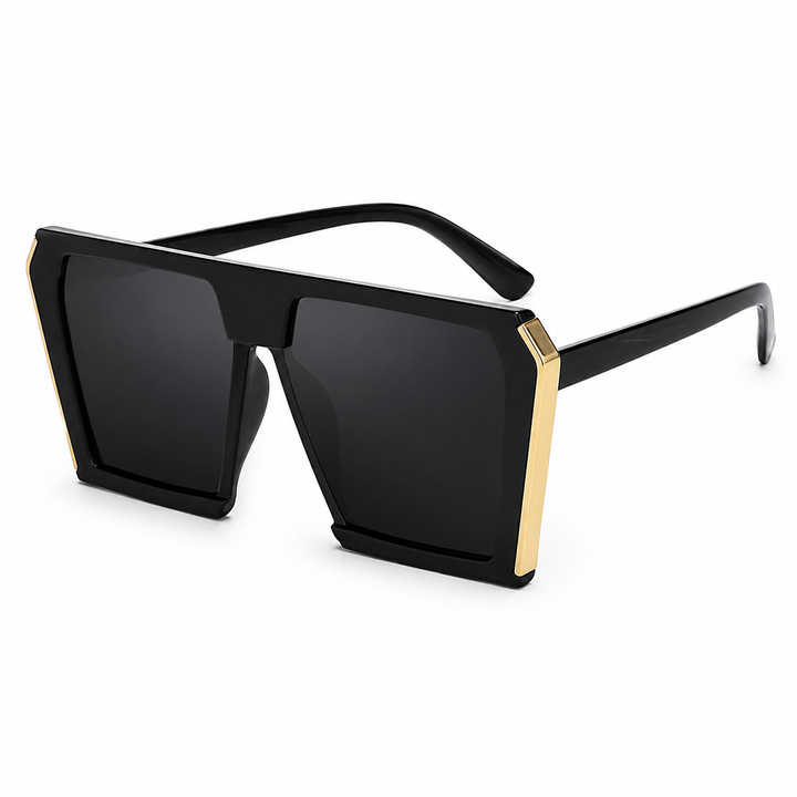 Aleeya oversized square black sunglasses