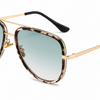 quay inspired gold frame ladies aviator sunglasses