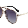 Stylish women's aviator sunglasses with gradient lenses and tortoiseshell frame, UV protection