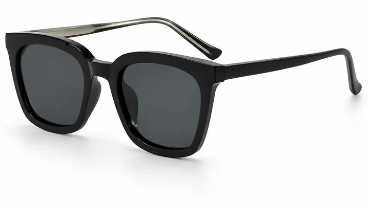 Erin Black sunglasses with dark lenses 