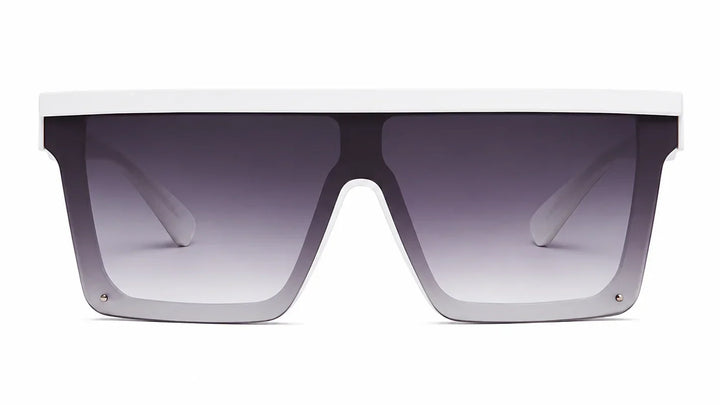 unisex white frame sunglasses