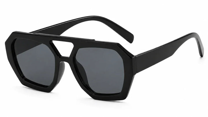 black pilot sunglasses