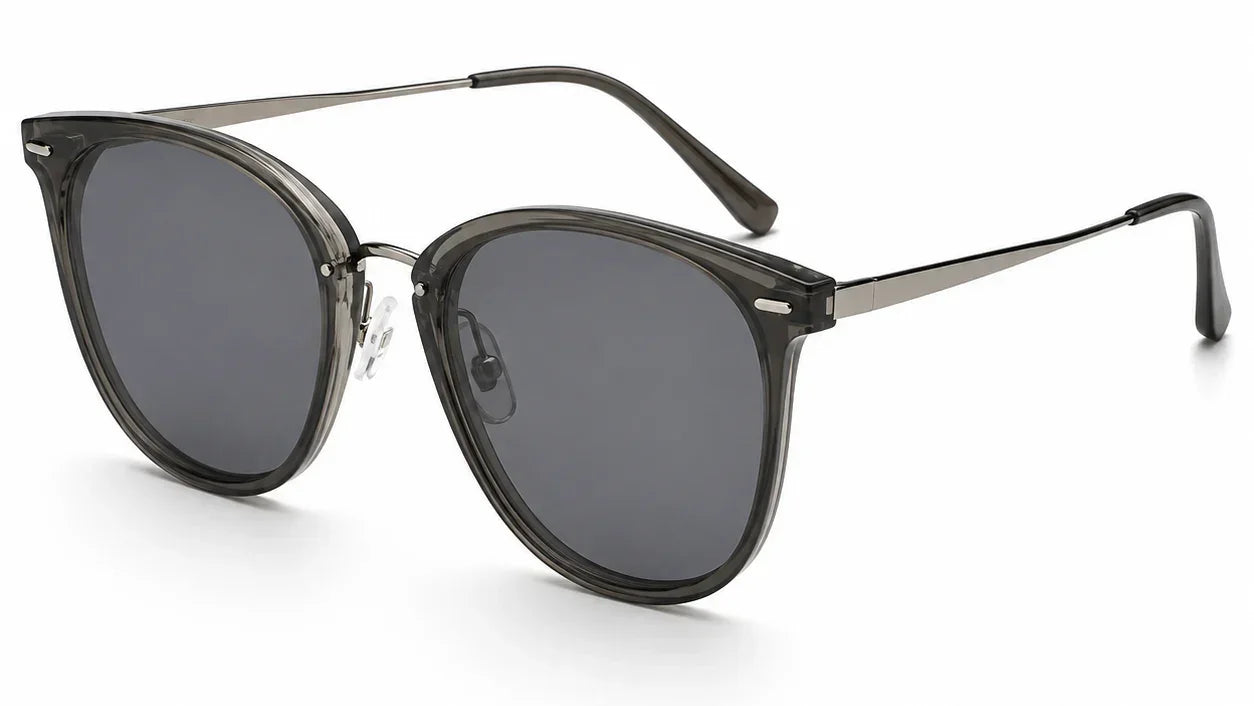 Stylish women's sunglasses with UV protection and polarization, featuring a sleek frame design.