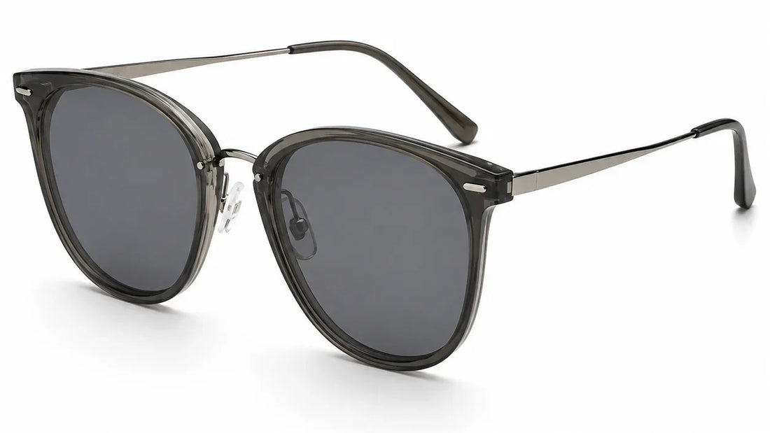 Stylish women's sunglasses with UV protection and polarization, featuring a sleek frame design.