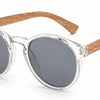 clear frame round ladies retro sunglasses