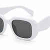 white geometrical designer inspired prada sunglasses