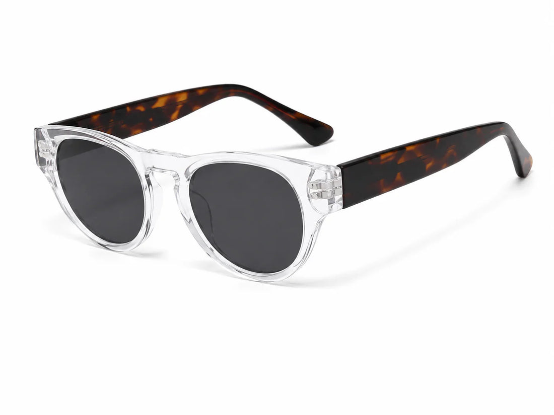 Brooklyn polarised round sunglasses for women