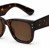 Tortoiseshell women's sunglasses with brown polarized lenses, stylish UV protection eyewear