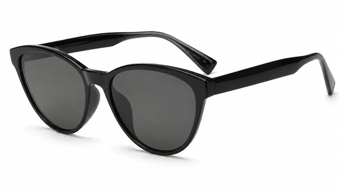 stylish ladies black cat eye sunglasses with vintage vibe