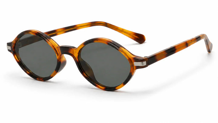 tortoiseshell stylish oval sunglasses 