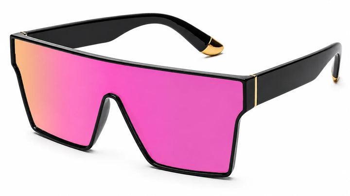 Flat top pink mirror sunnies two svge