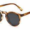 retro round polarised sunglasses