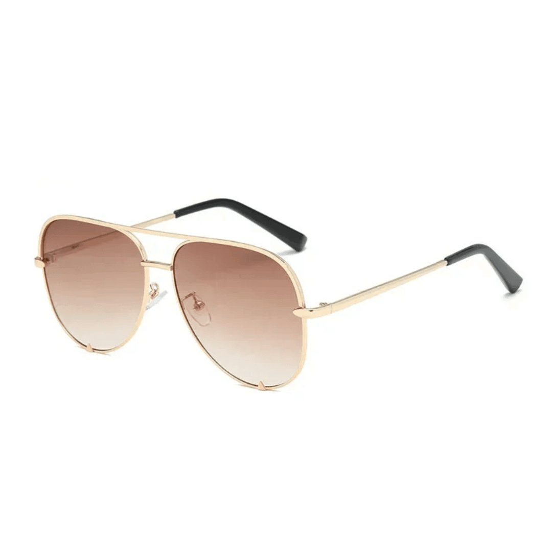 Olivia women’s gold alloy sunglasses – vintage 90s style