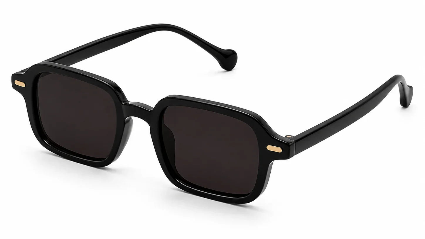 mimi small square frame black sunglasses