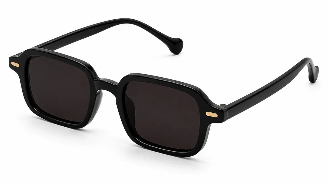 mimi small square frame black sunglasses
