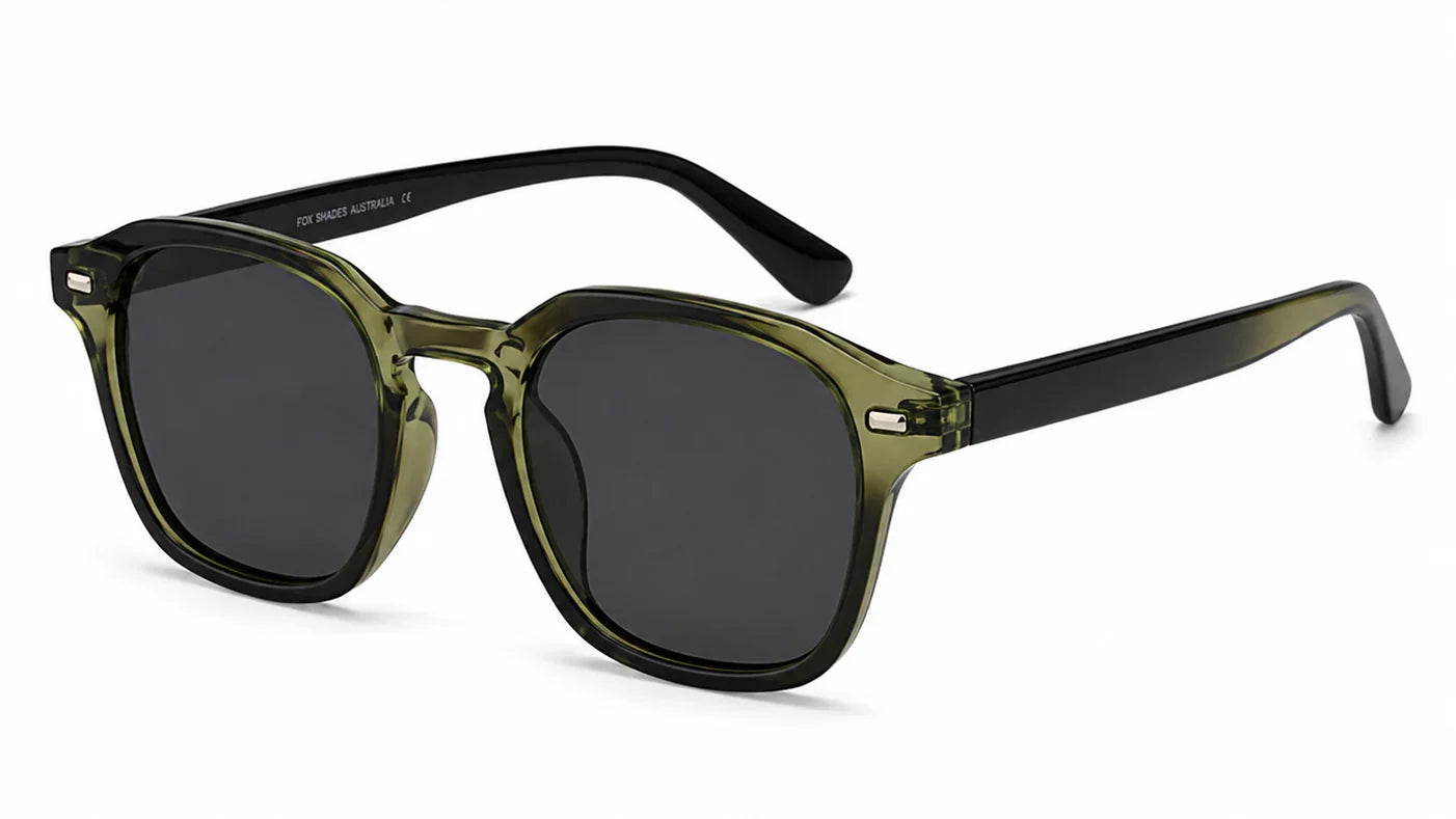 Paige UV400 green sunglasses with polarised lenses