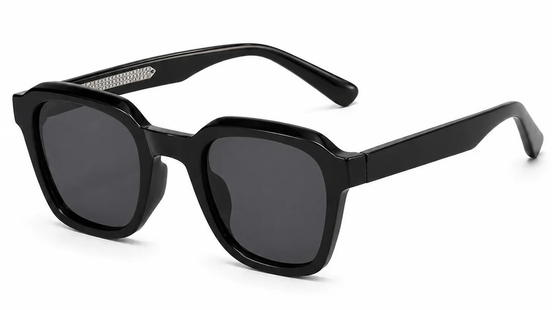 Quinn black geometric sunglasses for women
