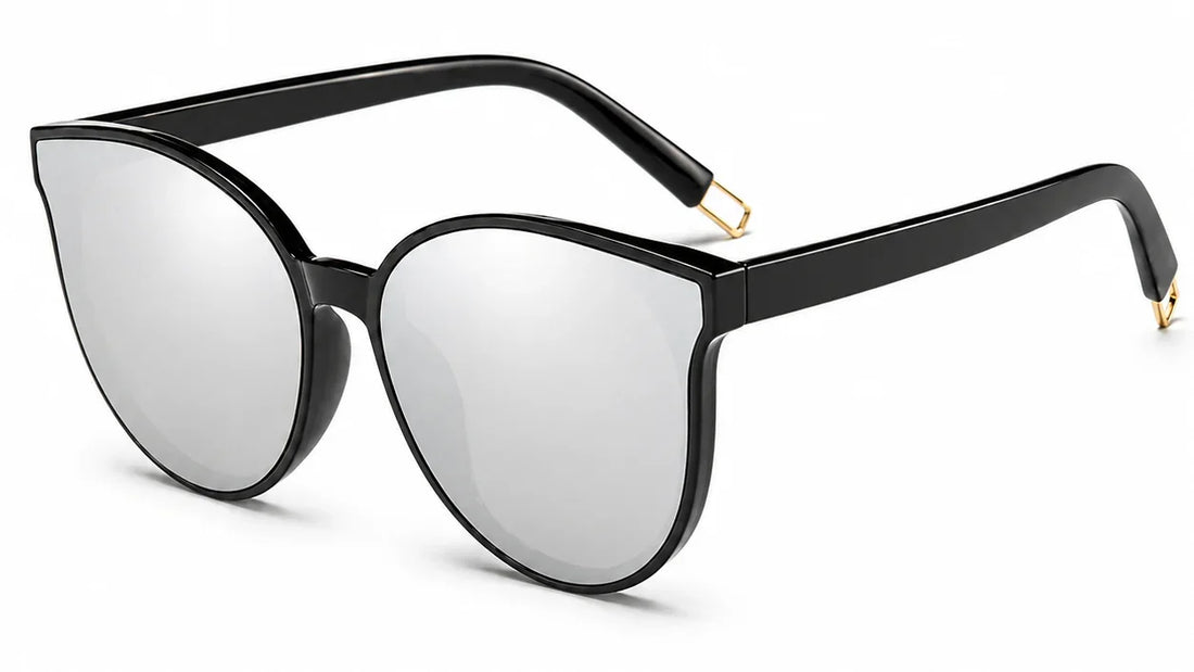 black mirror cat eye sunglasses 