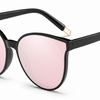 pink mirror ladies cat eye sunglasses