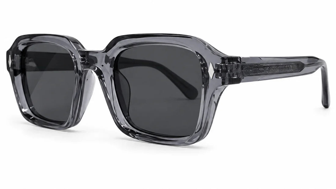 Stylish square-frame sunglasses with dark lenses and UV protection for women